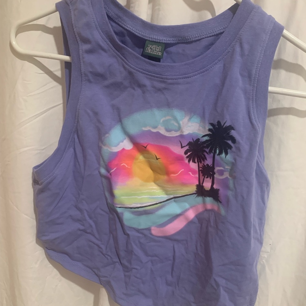 Wild fable purple crop top